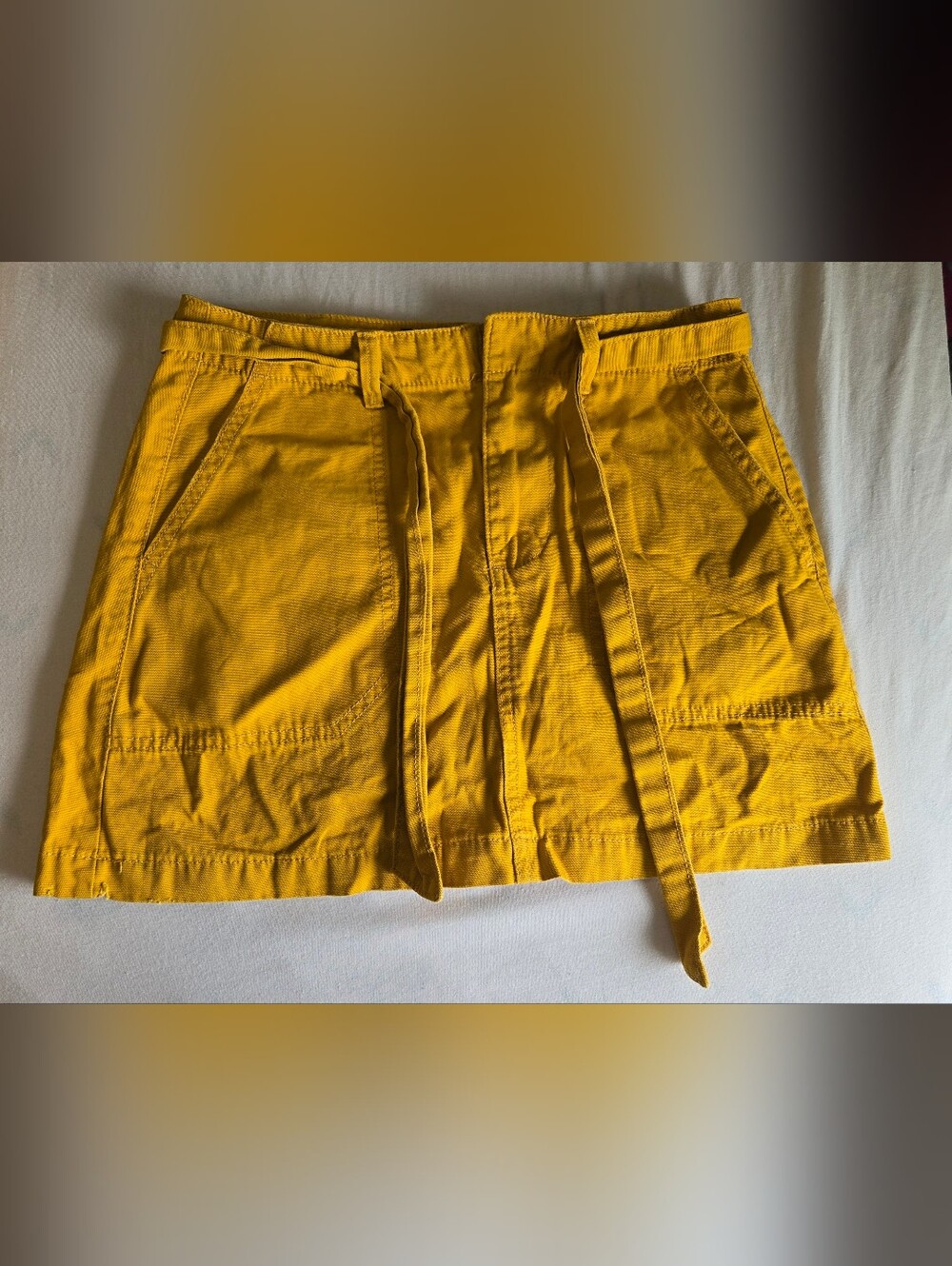 Yellow Mini Skirt